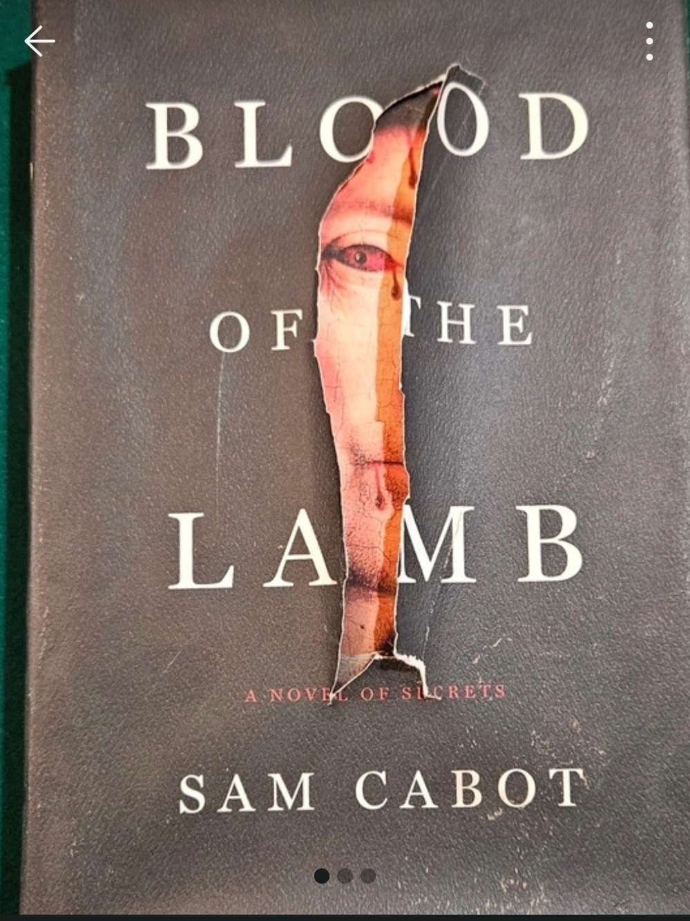 'Blood of the Lamb' Black Wall Art Print